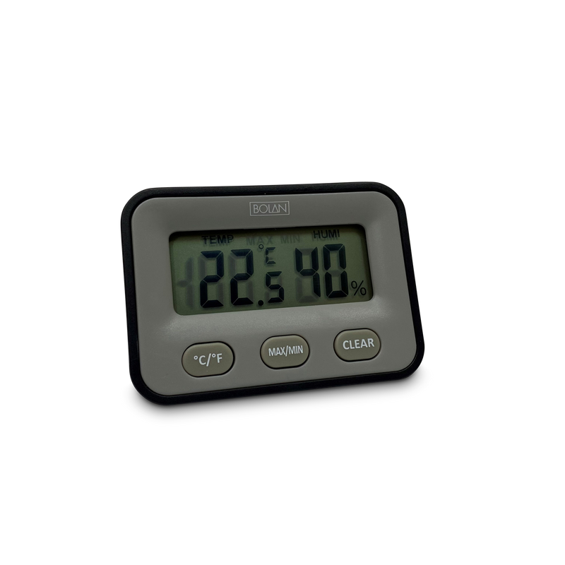 Digitale hygrometer, zwart
